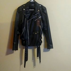 AOWOFS Leather Jacket